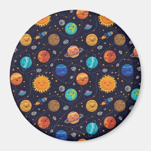 Happy Planets Magnet (Voorkant)