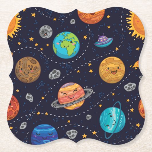 Happy Planets Onderzetters (Voorkant)