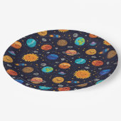 Happy Planets Papieren Bordje (Gekanteld)