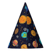 Happy Planets Papieren Pet Feesthoedjes (Achterkant)