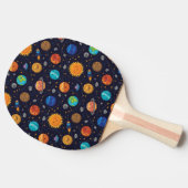 Happy Planets Ping Pong Paddle Tafeltennisbatje (Zijkant)