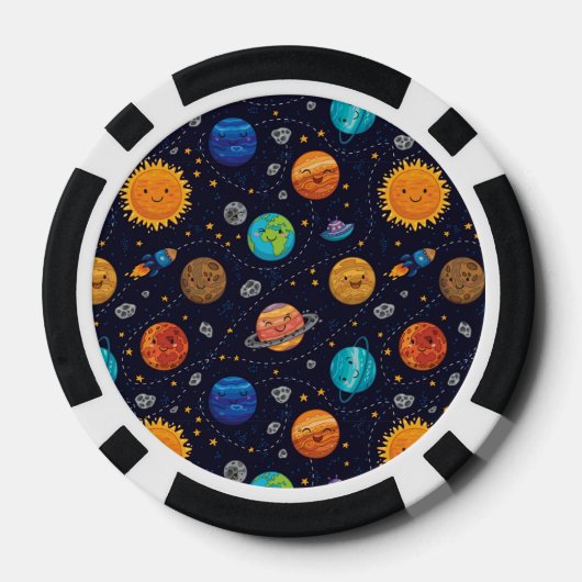 Happy Planets Poker Chips (Achterkant)