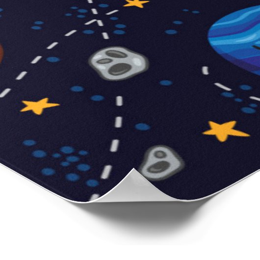 Happy Planets Poster (Hoek)