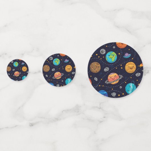 Happy Planets Tafel Confetti (Achterkanten)