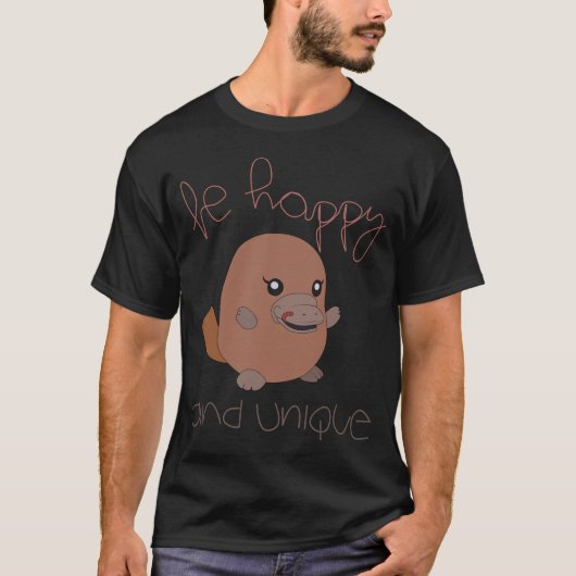 Happy Platypus T-Shirt (Voorkant)
