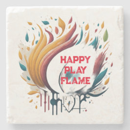 Happy Play Flame Stenen Onderzetter