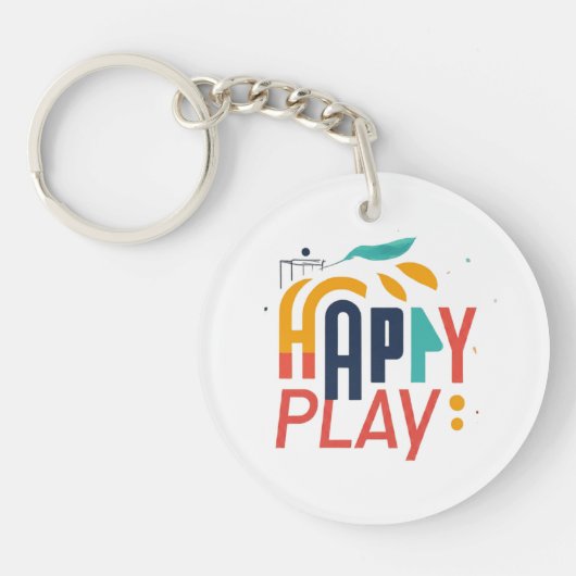 Happy Play Red Sleutelhanger (Voorkant)