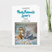 Happy Plush Animals Day | October 28th Kaart (Voorkant)