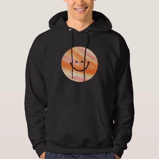 Happy Pluto Planet  Cute  Astronomy Hoodie (Voorkant)