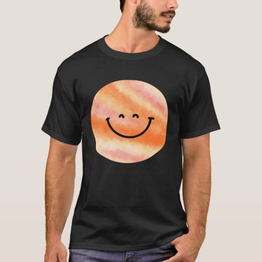Happy Pluto Planet Cute Astronomy T-shirt (Voorkant)