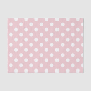 Happy ,poeder roze,polka dot,wit,girly,land, tissuepapier