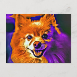 Happy Pomeranian #3 Briefkaart