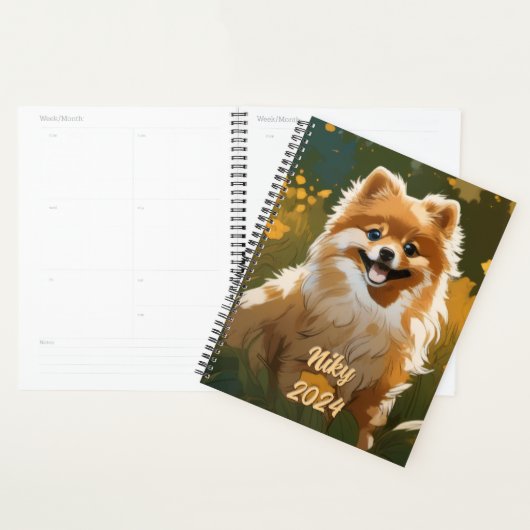  Happy Pomeranian Planner (Display)