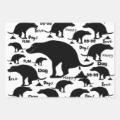 Happy Pooping Dog Inpakpapier Vel (Voorkant 2)