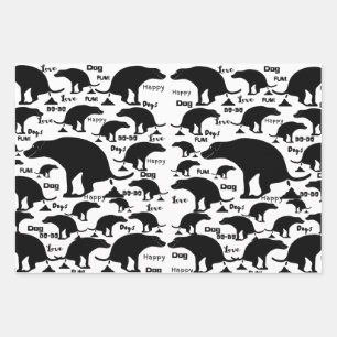 Happy Pooping Dog Inpakpapier Vel