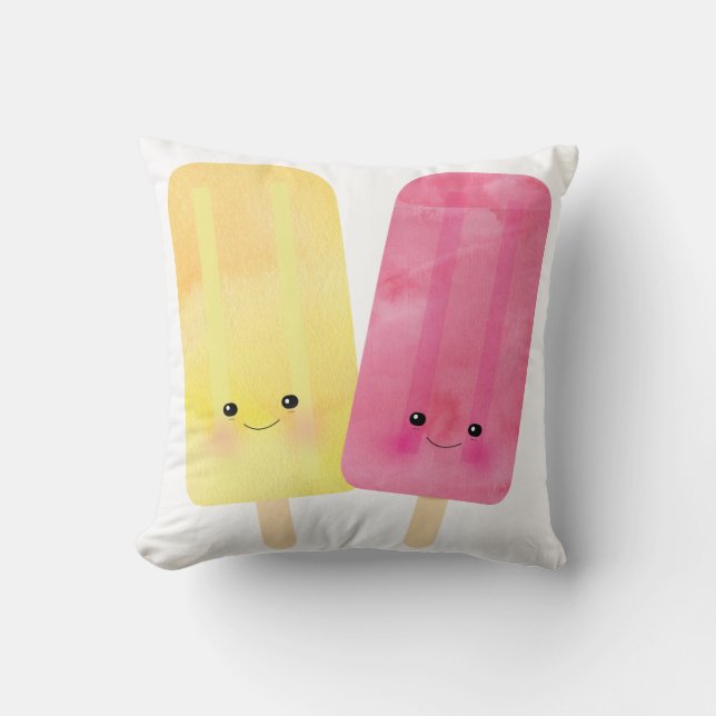 Happy Popsicle Pillow Kussen (Voorkant)