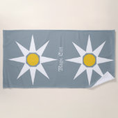 Happy Posiic Sun Pattern Beach Towel Strandlaken (Voorkant)