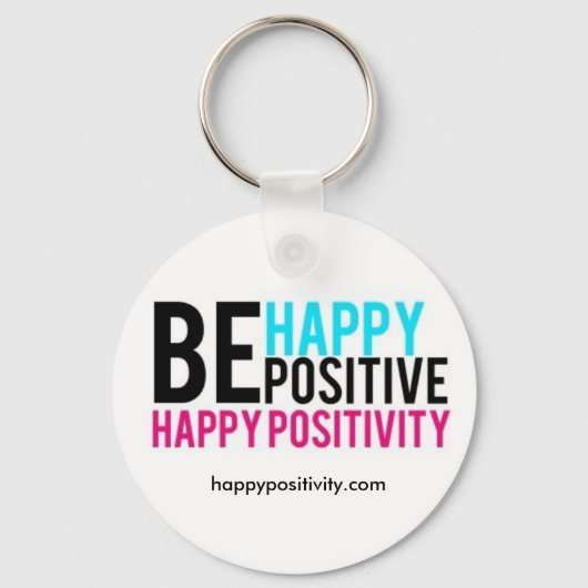 Happy Positivity-Sleutelhanger Sleutelhanger (Voorkant)