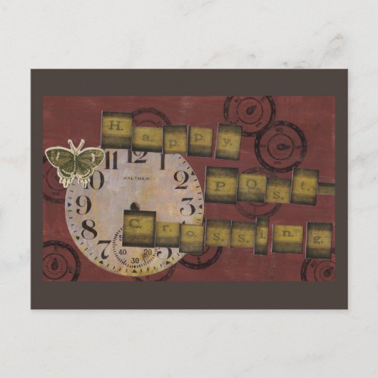 Happy Postcrossend Briefkaart (Voorkant)