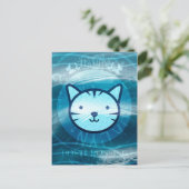 Happy Postcrossend Kat Briefkaart (Staand voorkant)