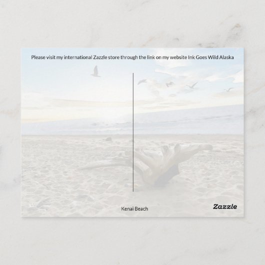 Happy Postcrossing Beach - Briefkaart (Achterkant)