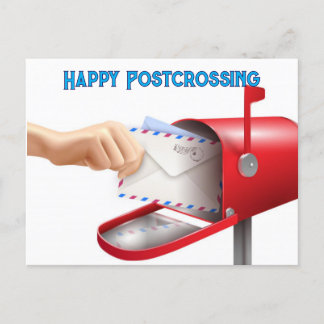 Happy Postcrossing Briefkaart