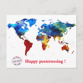 Happy postcrossing. briefkaart