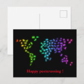 Happy postcrossing. briefkaart (Voorkant / Achterkant)