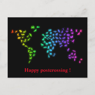 Happy postcrossing. briefkaart