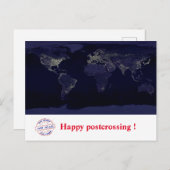 Happy postcrossing. briefkaart (Voorkant / Achterkant)