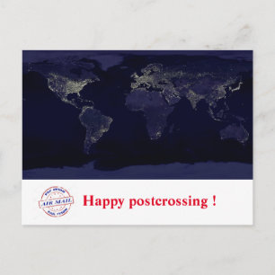 Happy postcrossing. briefkaart
