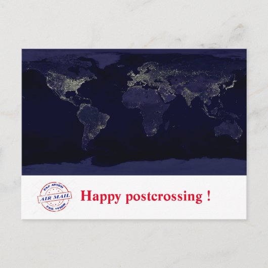 Happy postcrossing. briefkaart (Voorkant)