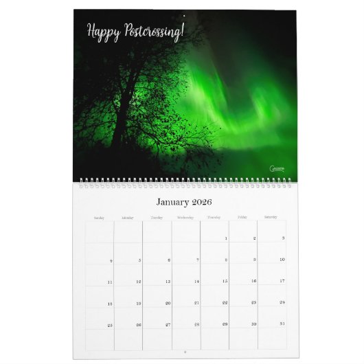 Happy Postcrossing - Grote Kalender (Jan 2026)