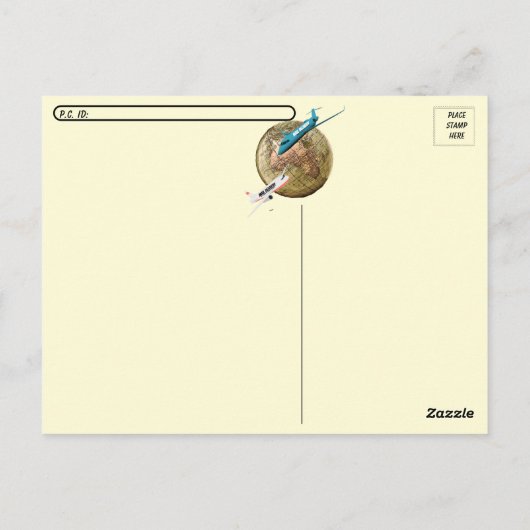 Happy Postcrossing - Mail over de hele wereld Briefkaart (Achterkant)