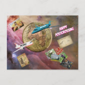 Happy Postcrossing - Mail over de hele wereld Briefkaart (Voorkant)