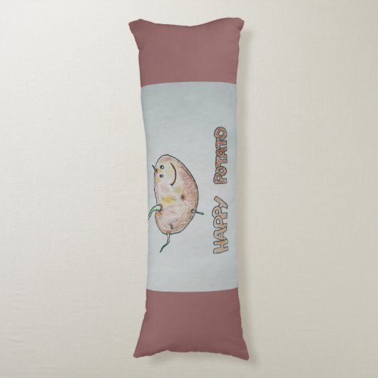 Happy Potato Body Pillow Lichaamskussen (Voorkant Verticaal)