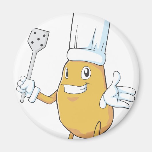 Happy Potato Chef Magneet (Voorkant)