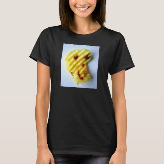 Happy Potato Chip Face T-shirt (Voorkant)