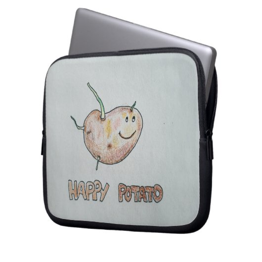 Happy Potato Electronics Bag Laptop Sleeve (Voorkant Links)
