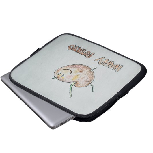 Happy Potato Electronics Bag Laptop Sleeve (Voorkant onderkant)