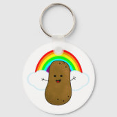 Happy Potato en een regenboog Sleutelhanger (Voorkant)