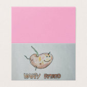 Happy Potato Folded Kaart (Buitenkant ongevouwen)
