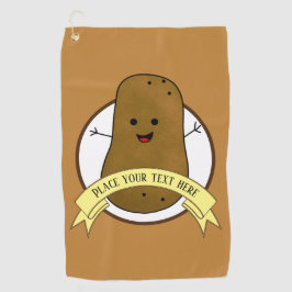 Happy Potato - Gepersonaliseerd Golfhanddoek