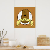 Happy Potato - Gepersonaliseerd Poster (Keuken)