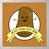 Happy Potato - Gepersonaliseerd Poster (Voorkant)