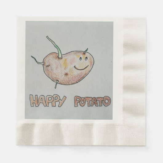 Happy Potato Paper servet (Voorkant)