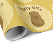 Happy Potato Party-tijd Cadeaupapier (Rol Hoek)