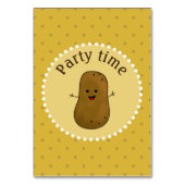 Happy Potato Party-tijd Kaart (Achterkant)