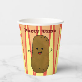 Happy Potato Party-tijd Papieren Bekers