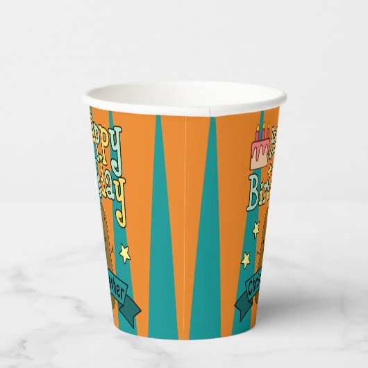 Happy Potato Party-tijd Papieren Bekers (Rechts)